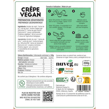 Crepe Vegan Biológico Nuveg 200g
