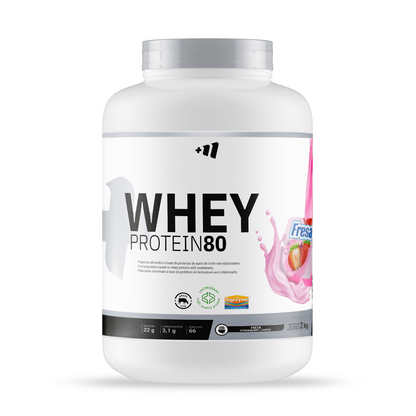 Whey Protein80 - 2 Kg - Fresa - Aumenta La Masa Muscular - Masmusculo_0
