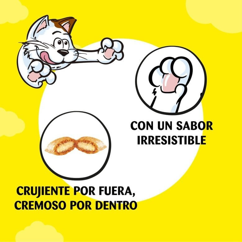 Petiscos de queijo para gatos Catisfactions 60g