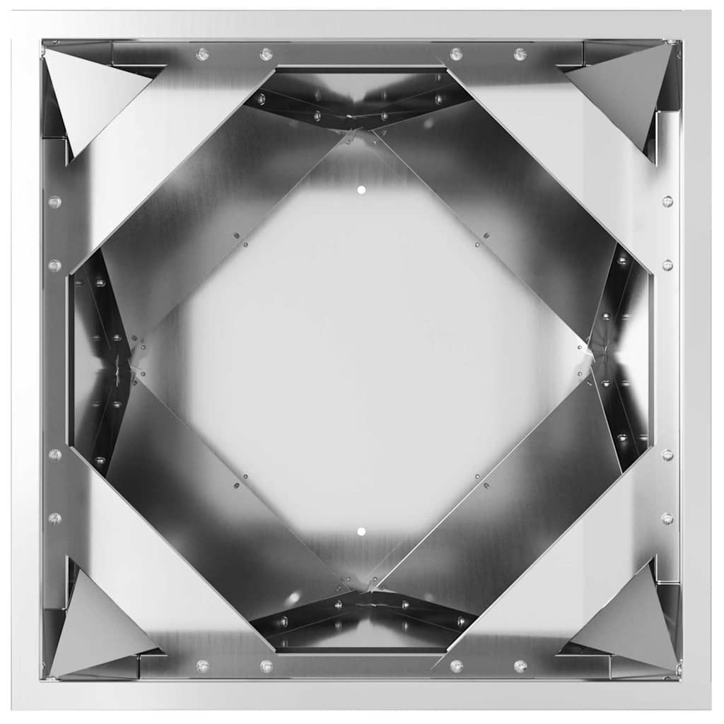 Jardinera Plateado 30 X 30 X 75 Cm Acero Galvanizado_5