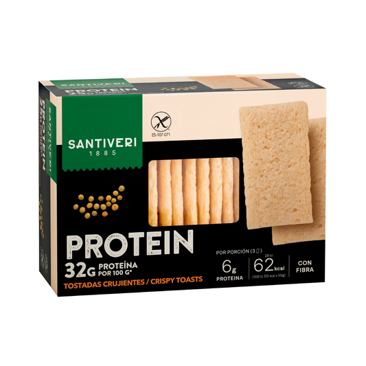 Tostadas proteicas 32 gramos de Proteína Santiveri 110 gr