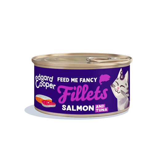 Filetes de salmón y atún para gatos Edgard & Cooper 70 g