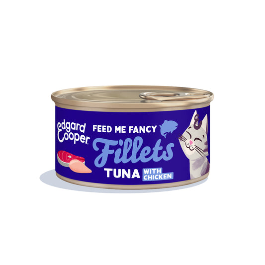 Filetes de atún con pollo para gatos Edgard & Cooper 70 g