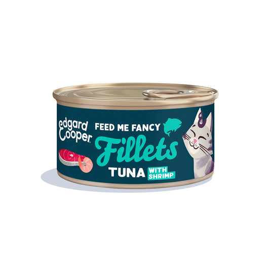 Filetes de atún con gambas para gatos Edgard & Cooper 70 g