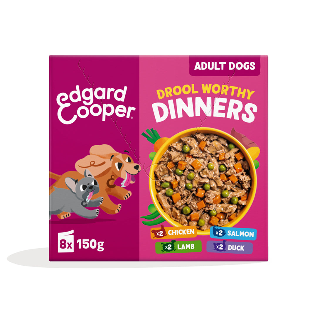 Multipack Guiso para perro Edgard & Cooper 8x150 g