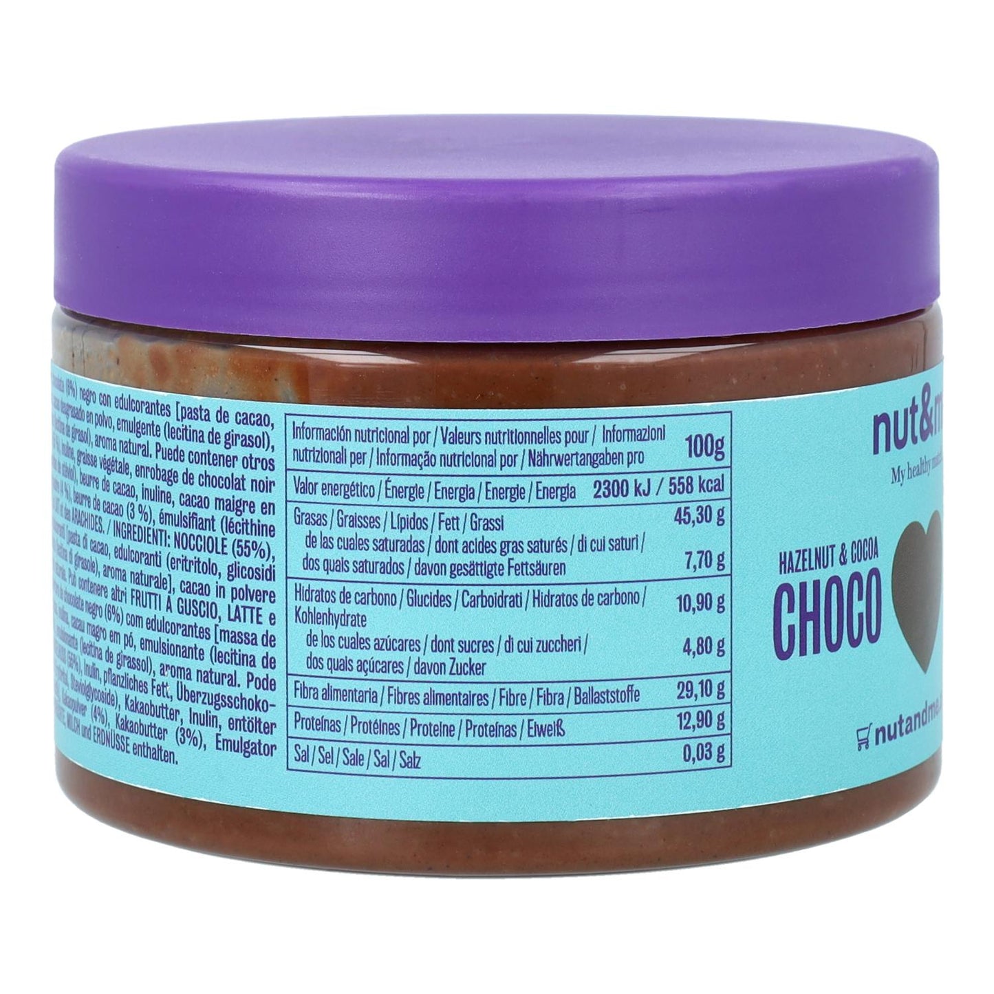 Nut&amp;me Creme de Avelã e Cacau 250g