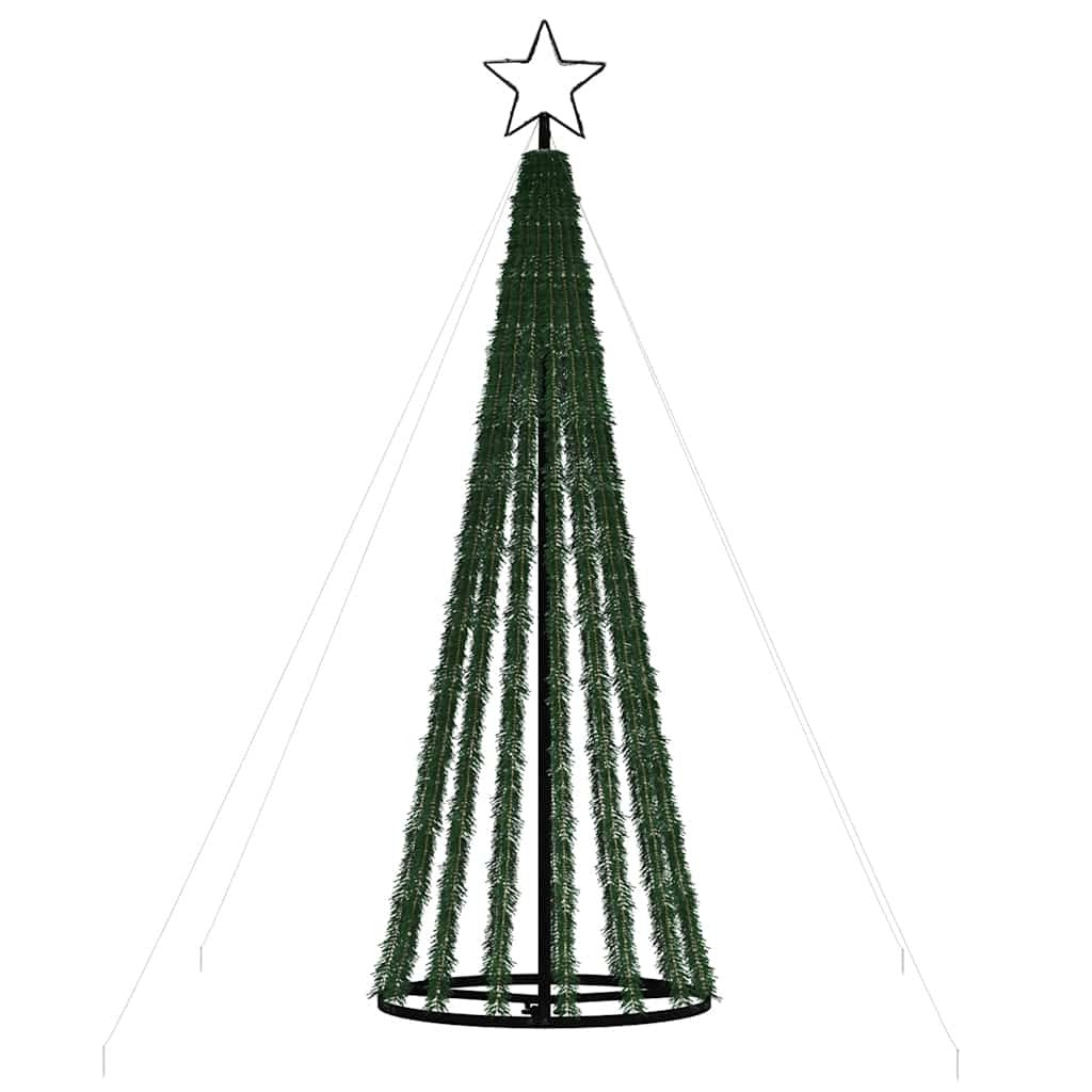 Vidaxl Árbol De Navidad Led 275 Leds Blanco Frío 180 Cm_4