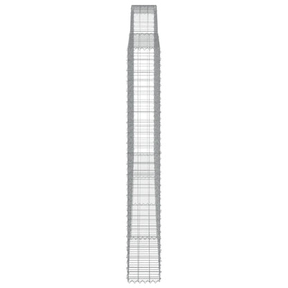 Cestas De Gaviones 7 Uds Forma De Arco Hierro 400x30x220/240 Cm_4