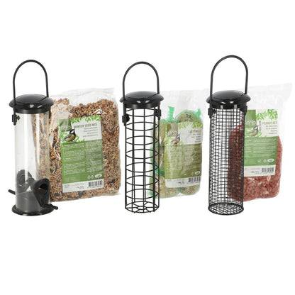 Esschert Design Juego Completo De Comederos Para Pájaros 3 Piezas S_0
