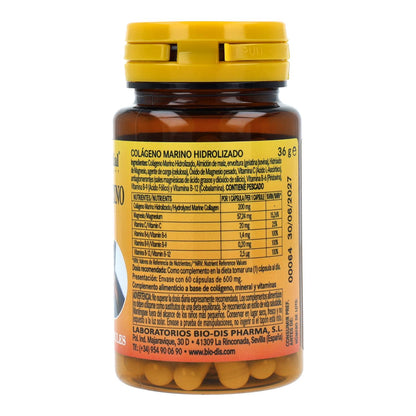 Hydroli+ MG colagénio marinho 600 mg 60 cápsulas