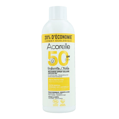 Acorelle High Protection Solar Spray Recarga para Crianças FPS 50 150 ml 