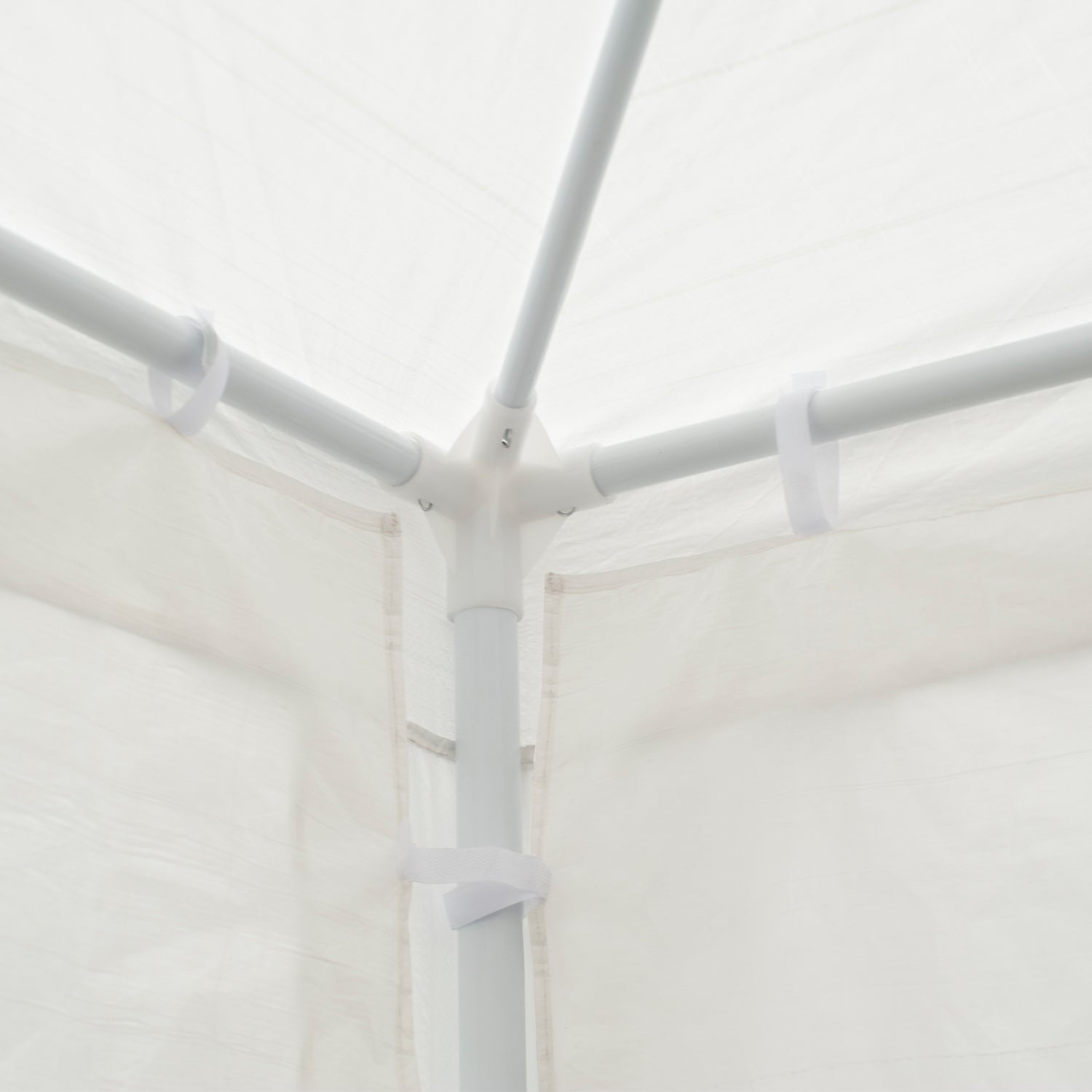 Outsunny Carpa Jardín 6x3x2,5 M Con 4 Paredes Laterales 2 Ventanas Blanco_4