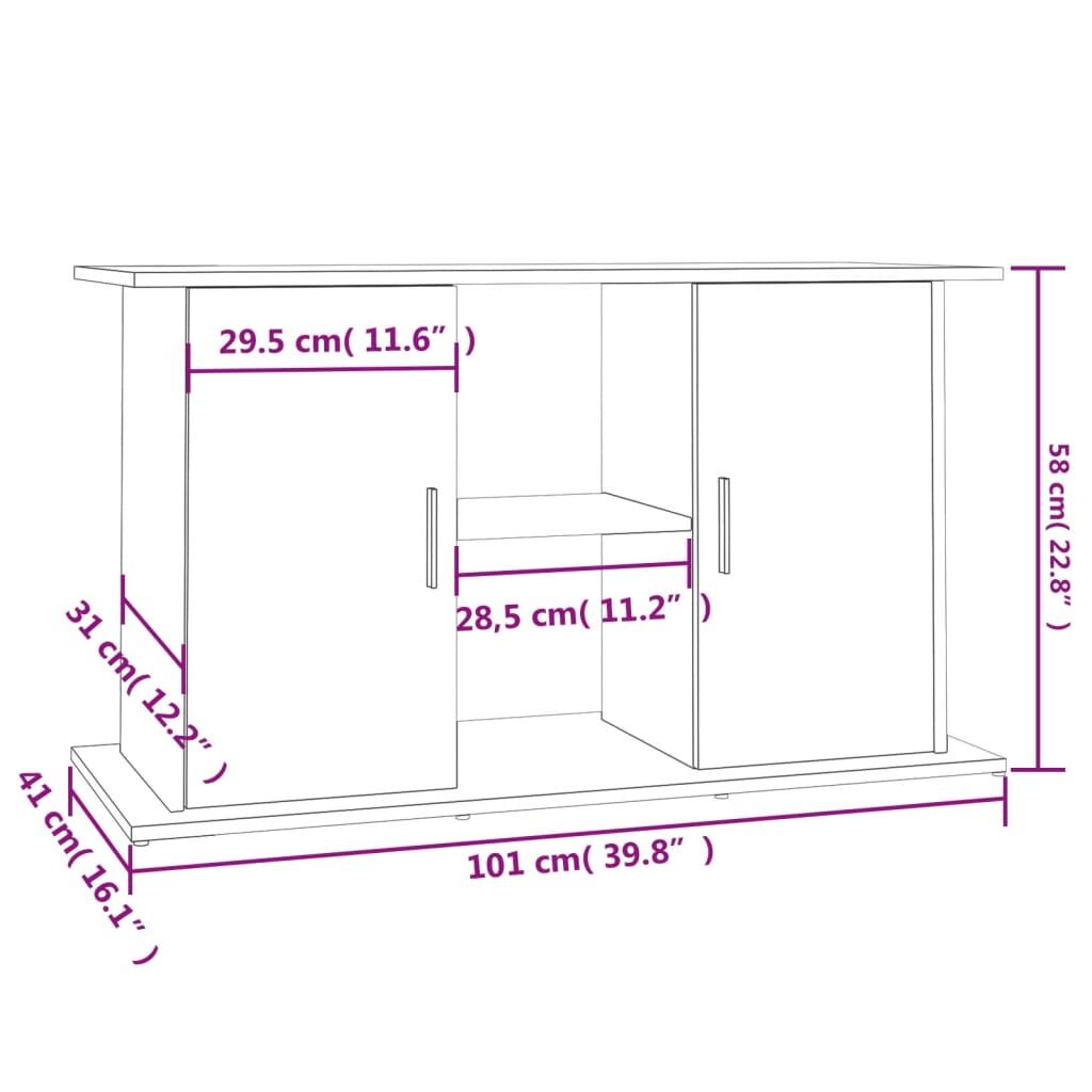 Vidaxl Soporte De Acuario Madera Ingeniería Marrón Roble 101x41x58 Cm_2