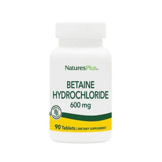 Betaína Hcl 600 mg 90 comprimidos Natures Plus