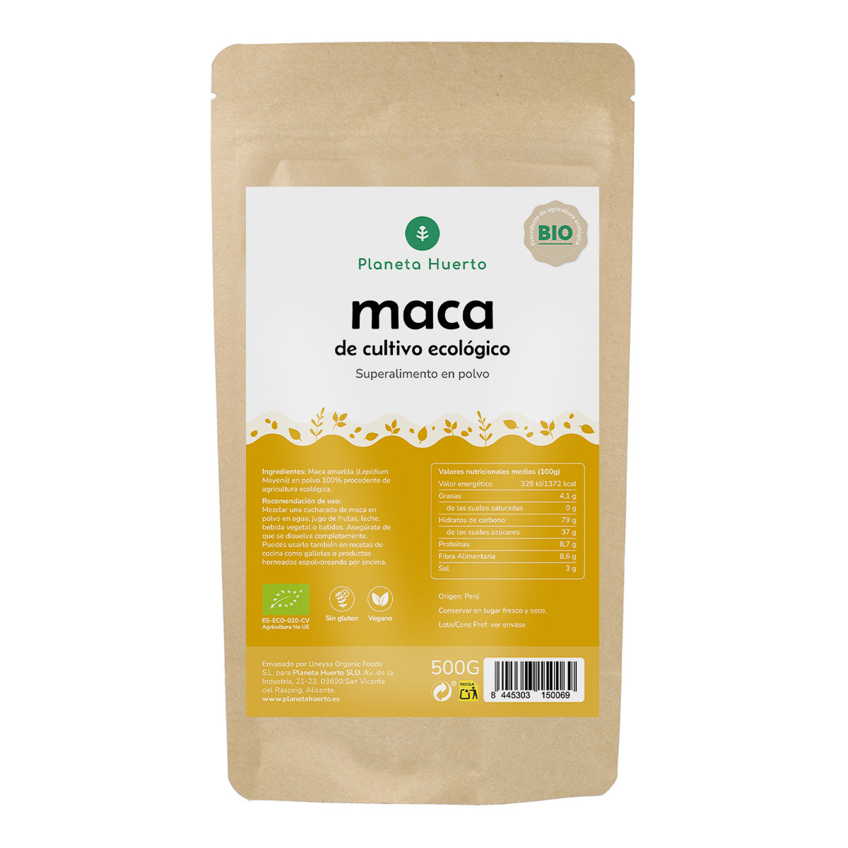 Maca em pó ECO Planeta Huerto 500 g