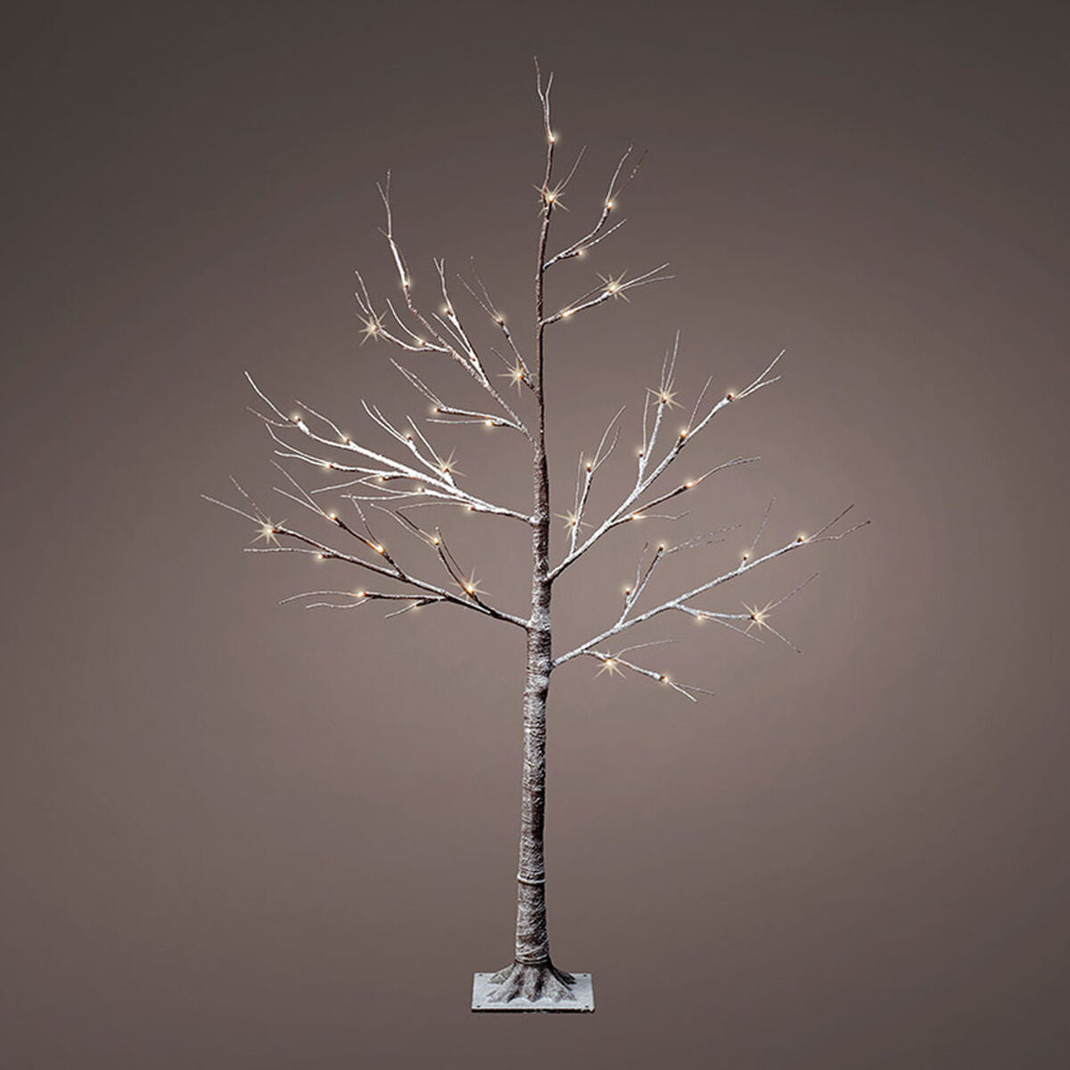 Árbol De Navidad Lumineo 492348 Luz Led Exterior Nevado 30 X 30 X 125 Cm_0