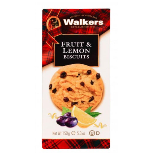 Walkers Biscoitos de frutas mediterrânicas e limão 150g