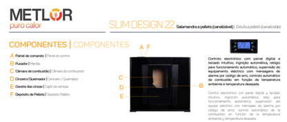 Estufa De Pellets Metlor Modelo Slim Design 22_2