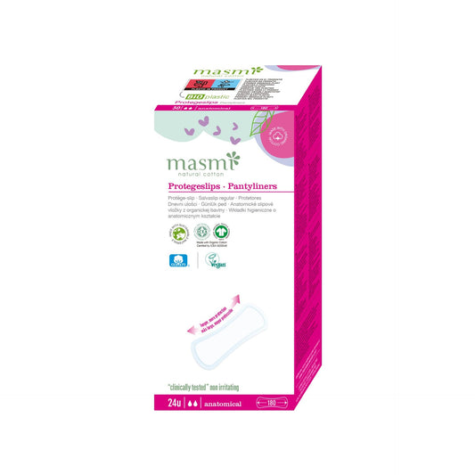 Masmi Protetores de cuecas 100% algodão ECO 24 unidades