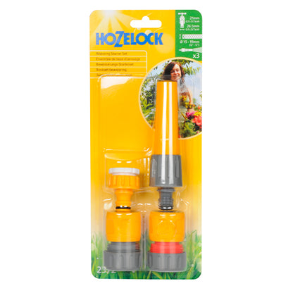 Conjunto de conectores de lança Hozelock Basic 3 em 1 numa bolsa