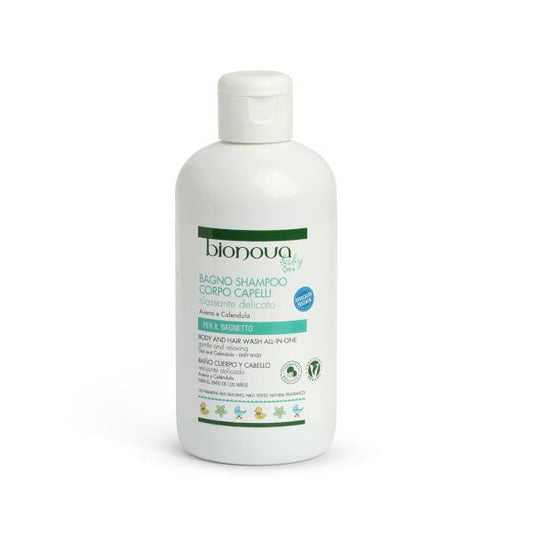 Bionova Baby Gel Corporal e Capilar de Aveia com Calêndula 200ml