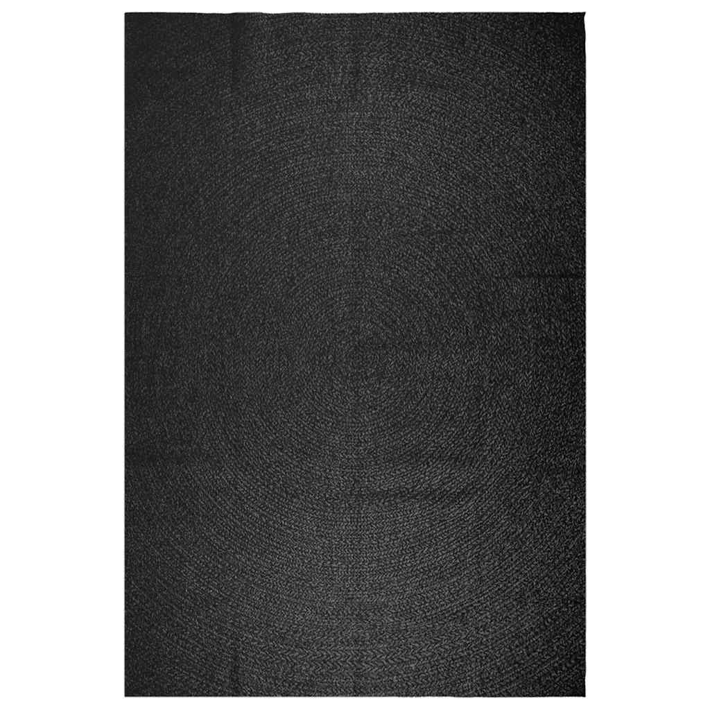 Vidaxl Alfombra Zizur Apariencia Yute Interior Exterior Antracita_0