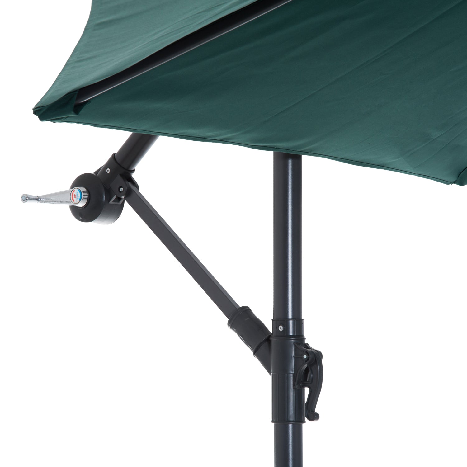 Outsunny Parasol De Jardín Grande Sombrilla Para Exterior Φ300x250cm Verde_3