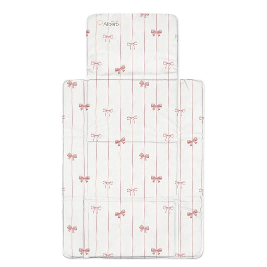 Cotton Color Cambiador Plegable De Viaje Plastificado Powder Bows_0