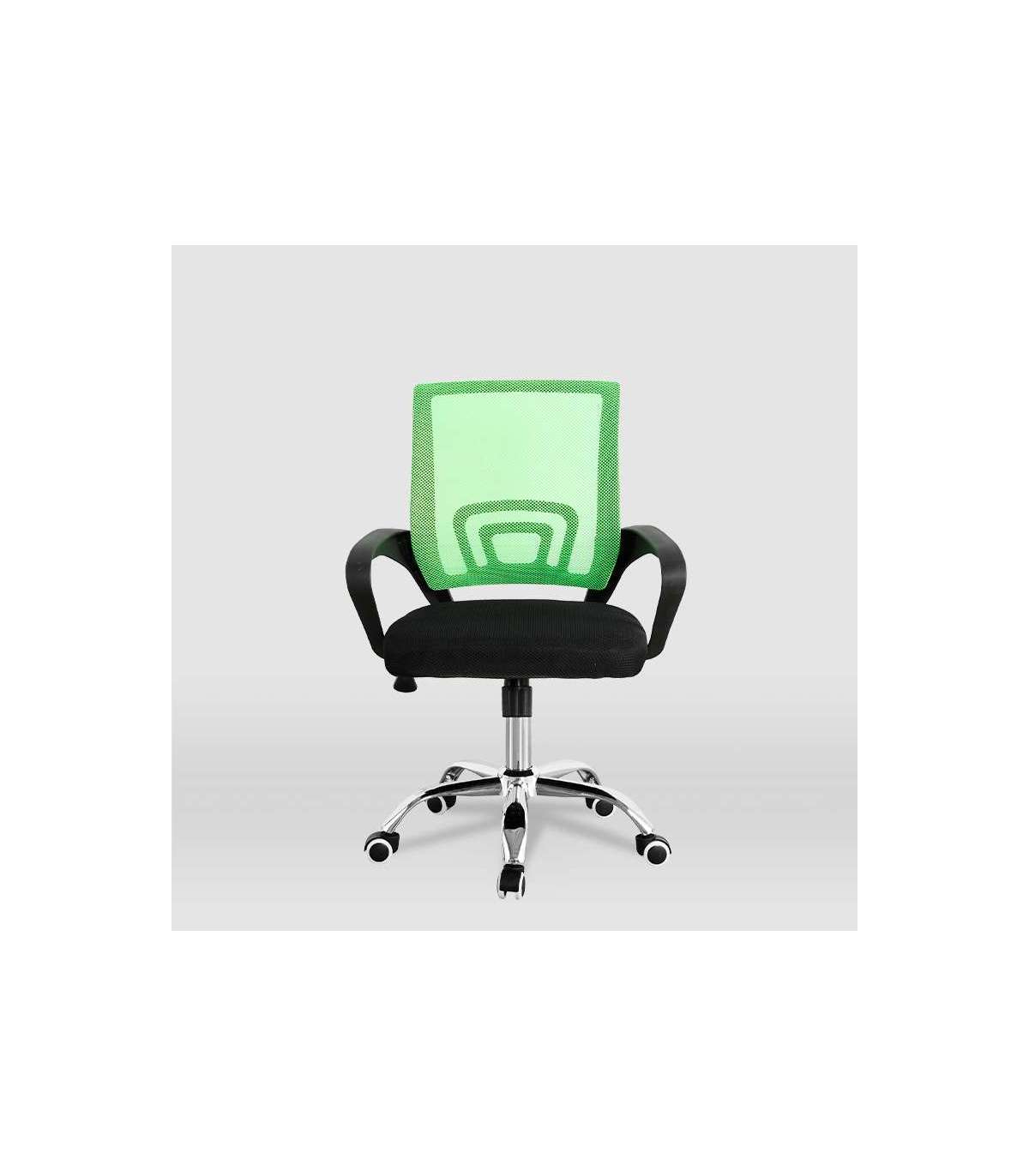 Silla De Estudio Juvenil Martina En Verde Y Negro. Alto: 88-98, Ancho: 57, Fondo: 53.5_4