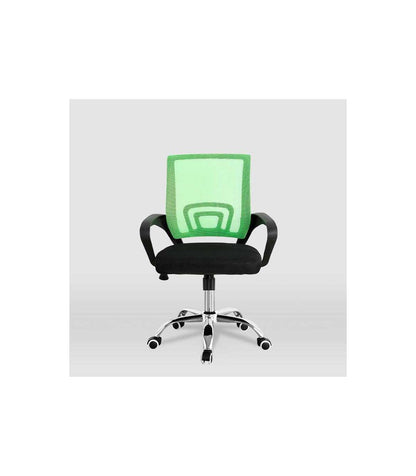Silla De Estudio Juvenil Martina En Verde Y Negro. Alto: 88-98, Ancho: 57, Fondo: 53.5_1
