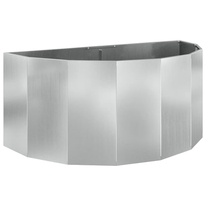 Jardinera Plateado 120 X 60 X 50 Cm Acero Galvanizado_0