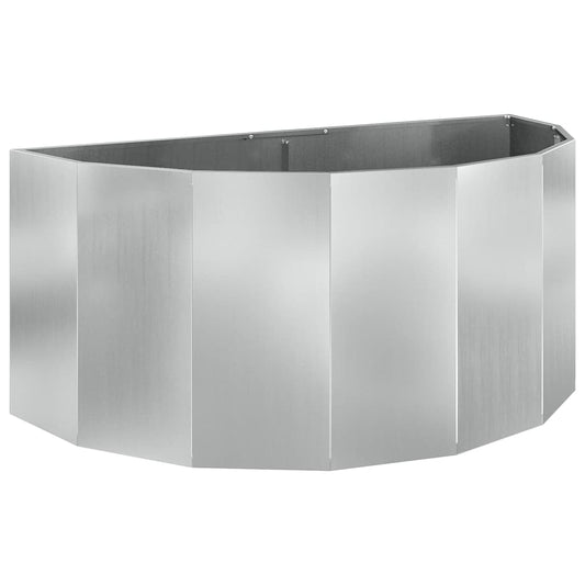 Jardinera Plateado 120 X 60 X 50 Cm Acero Galvanizado_0