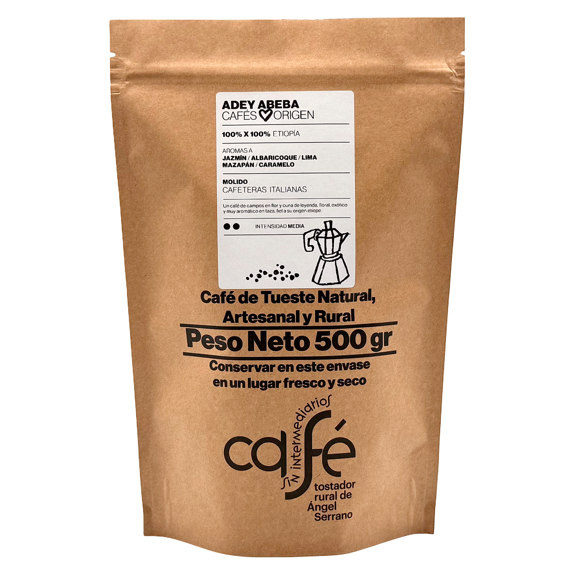 Cafe Sin Intermediarios Café Etiopía Adey Molido Italiana (moka) 500 G_0
