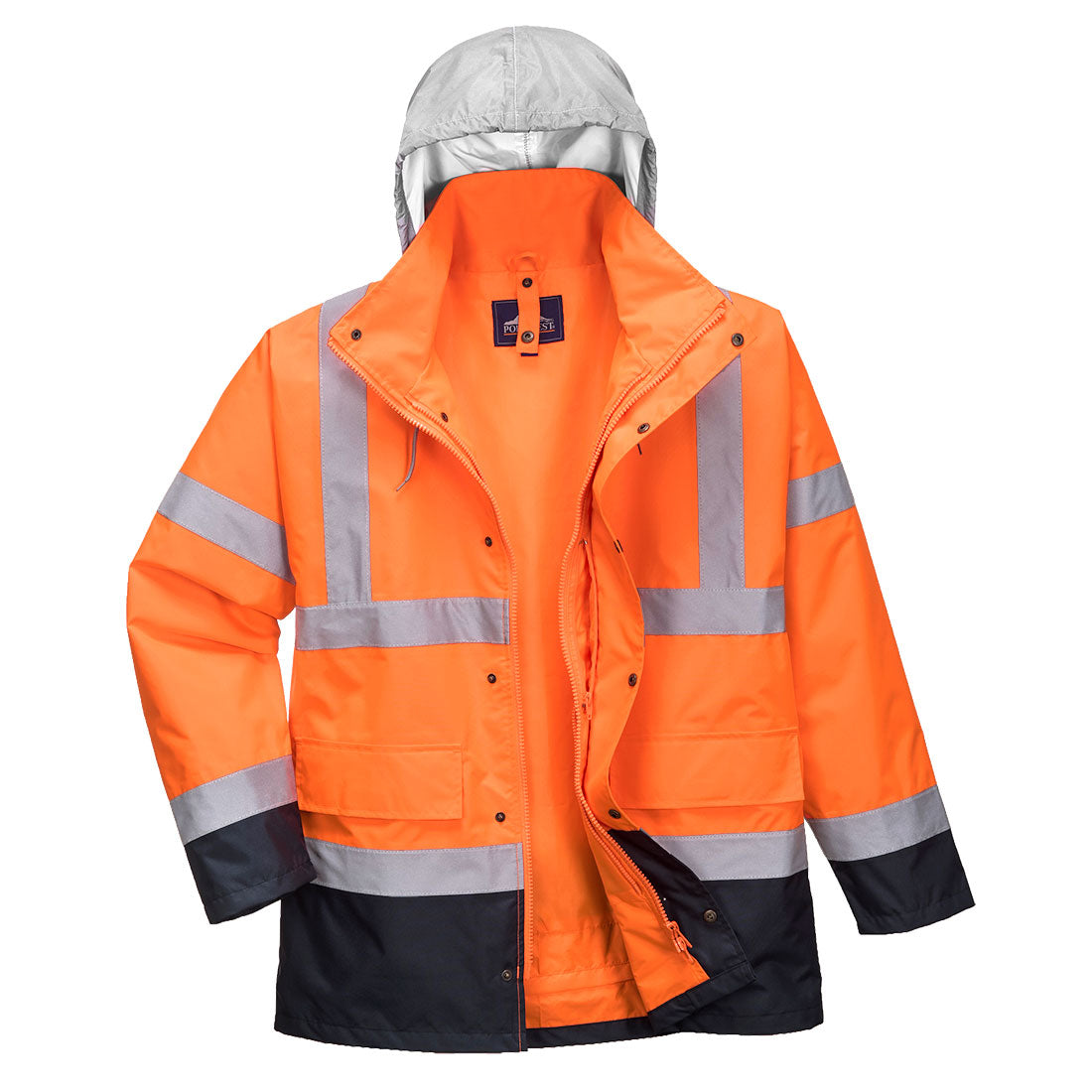 Parka 4 En 1 De Alta Visibilidad Contrast Traffic / Xxxl / Amarillo-marino_0