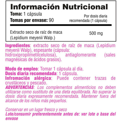 Maca 500mg - 90 Cápsulas - Vigorizantes - Smart Supplements_4