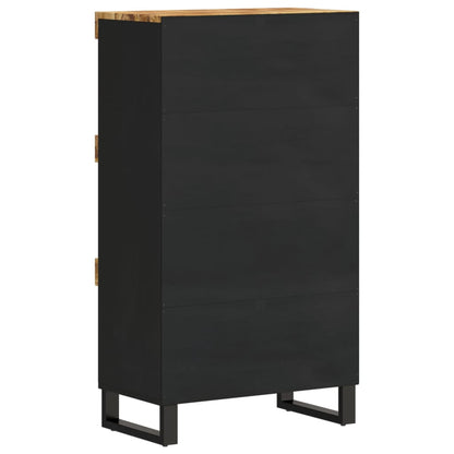 Armario Auxiliar Madera Maciza De Mango 60x33x107 Cm_2