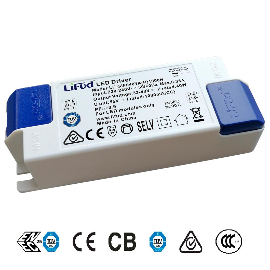 Led Driver Tuv Dc33-40v/40w/950ma, No Flicker, Lifud_2
