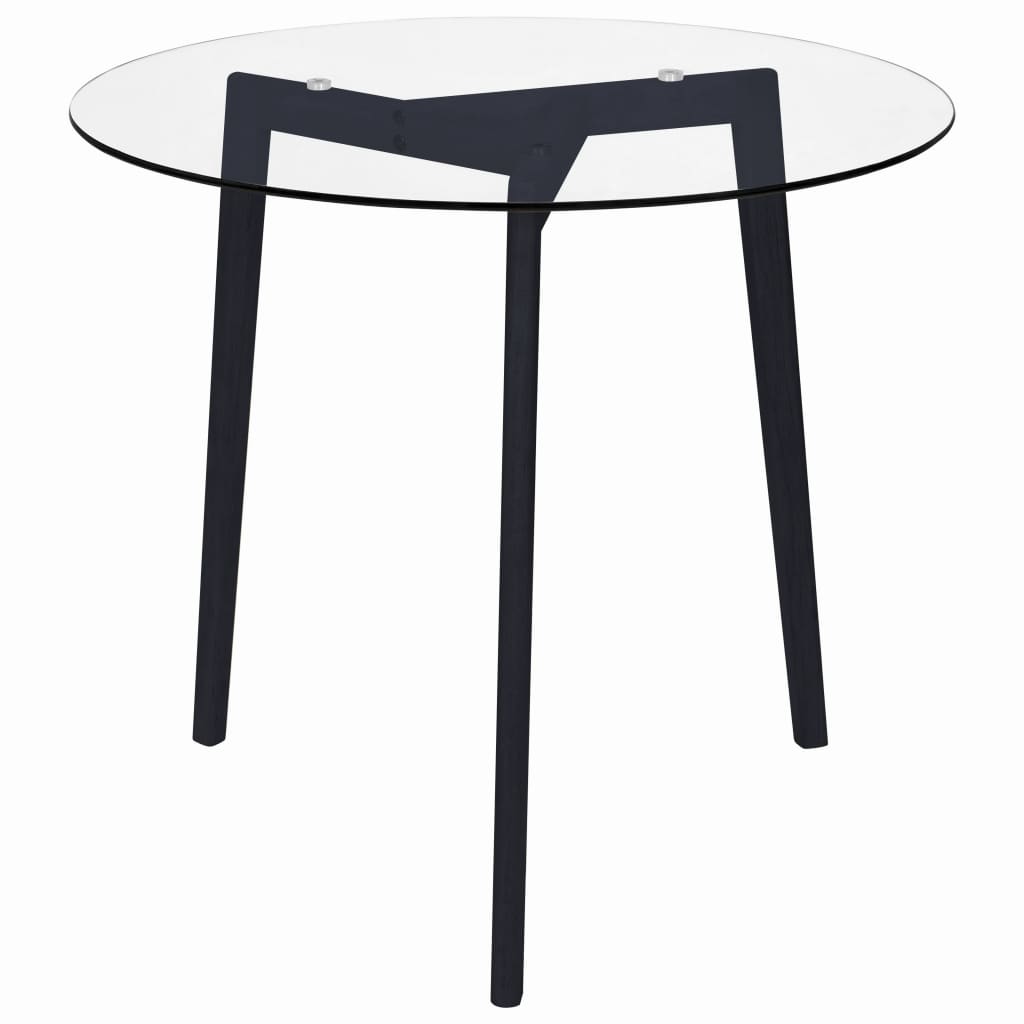 Mesa De Comedor Vidrio Templado Transparente 80 Cm_1
