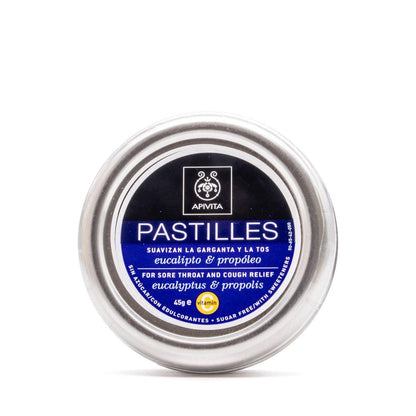 Pastilhas Apivita Eucalipto e Própolis para Dor de Garganta e Tosse 45g