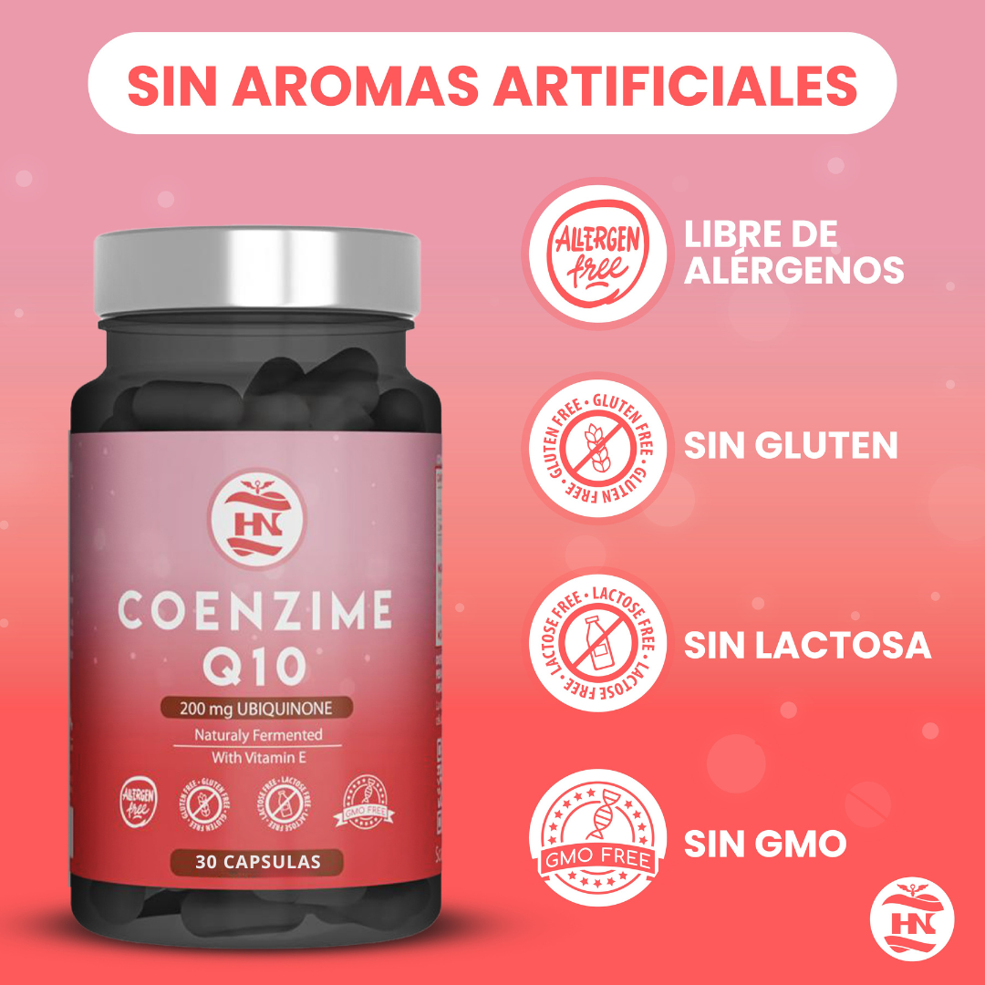 Coenzima Q10 200mg - 30 Caps - Mejora La Energía, Salud Cardiovascular Y Aumenta La Función Muscular_2