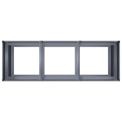 Jardinera De Acero Laminado En Frío Antracita 120x40x80 Cm_4