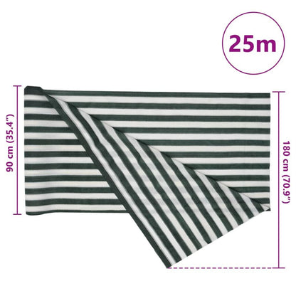 Vidaxl Red De Privacidad Hdpe Verde Y Blanco 1,8x25 M 75 G/m²_2