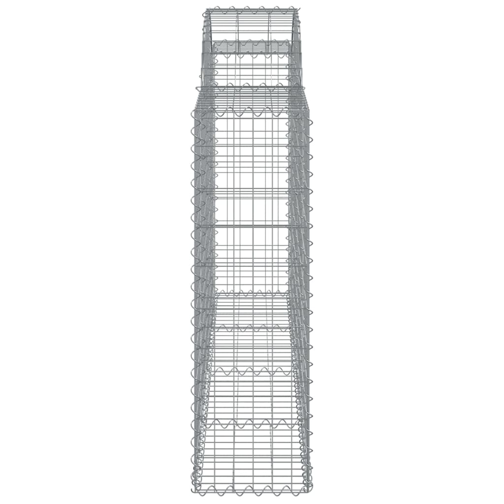 Cestas De Gaviones 5 Uds Forma De Arco Hierro 200x30x100/120 Cm_4
