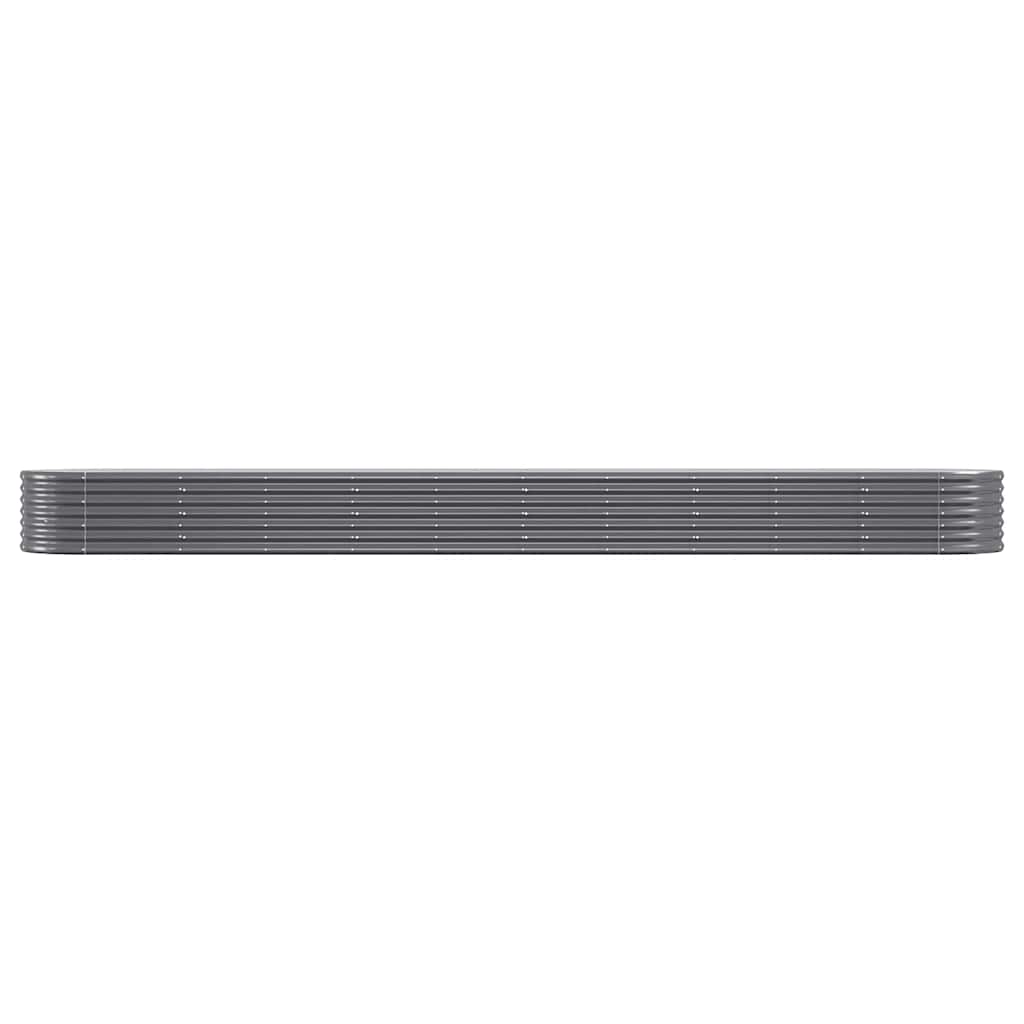 Jardinera Arriate Acero Galvanizado Antracita 440x80x36 Cm_2