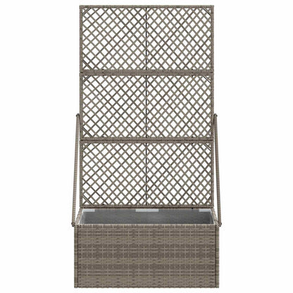 Maceta De Jardín Con Enrejado Gris 70 X 30 X 135 Cm_3