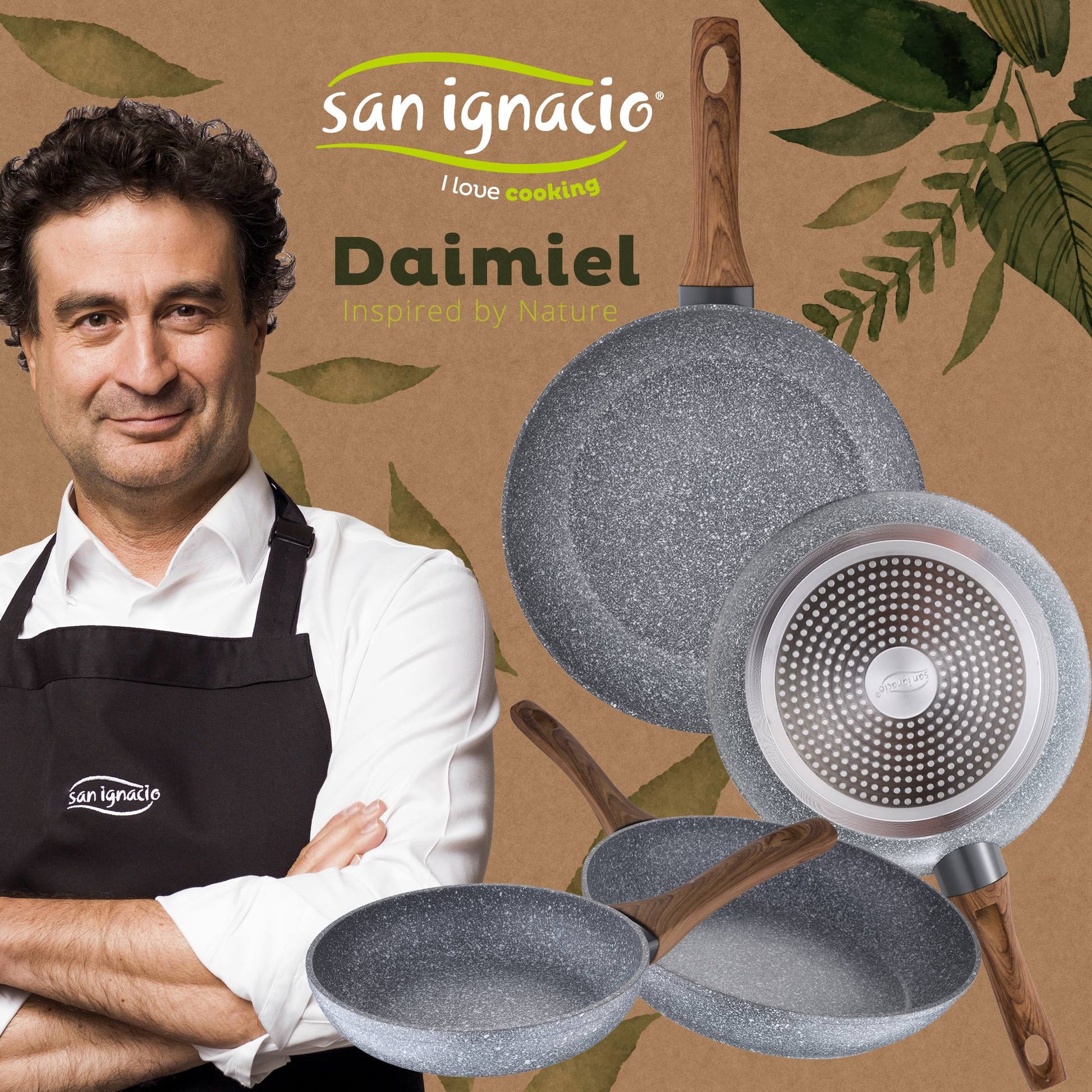 Set 4 Sartenes Ø20 Ø24 Ø26 Y Ø28 Daimiel, Aluminio Forjado, Inducción