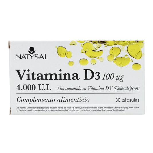 Vitamina D3 30 Cápsulas Natysal