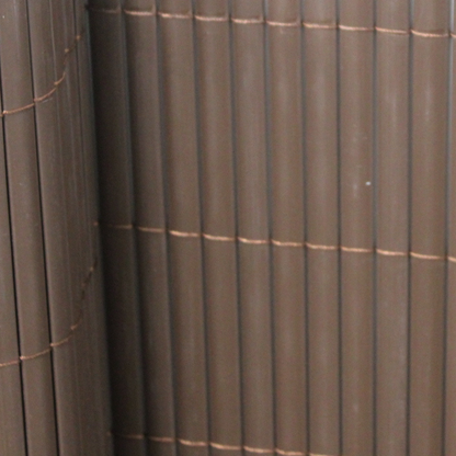 Cañizo Pvc Doble Cara| 1,5x3 M| Color Marron| Lamas 11 Mm| Composición 100% Pvc| Bridas Sujeción Incluidas_2