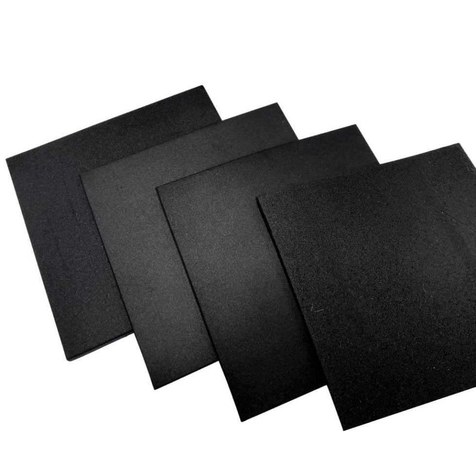 Jowy Loseta De Caucho 2cm 50x50cm, Color Negro_2