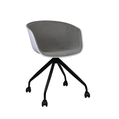 Silla De Escritorio Con Ruedas Simply Gris 78,6x54x49cm Thinia Home_0